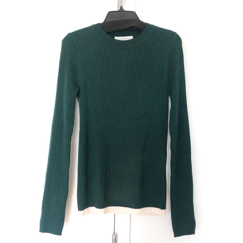 Sandro ribbed knit top (never worn)